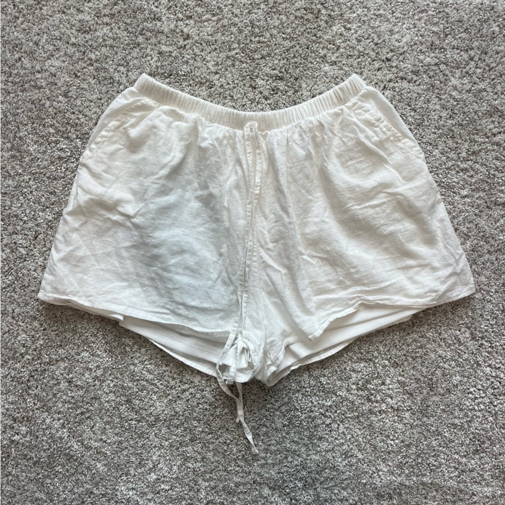 Bronze Snake White Shorts